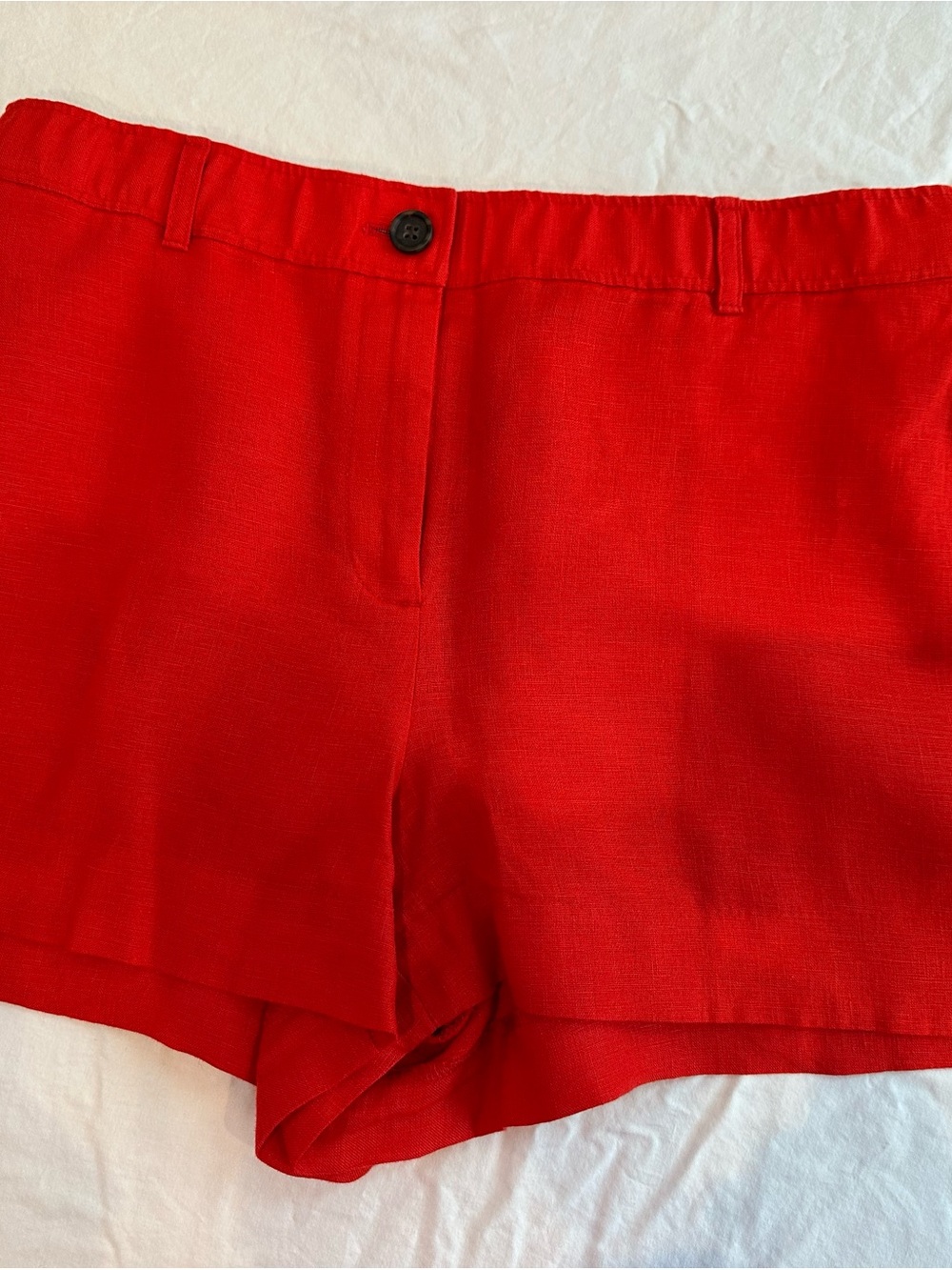 J. Crew Red Linen Blend Women’s Shorts